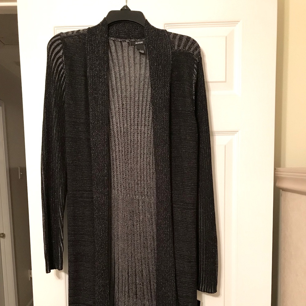NWT- Alfani Black Knit Cardigan